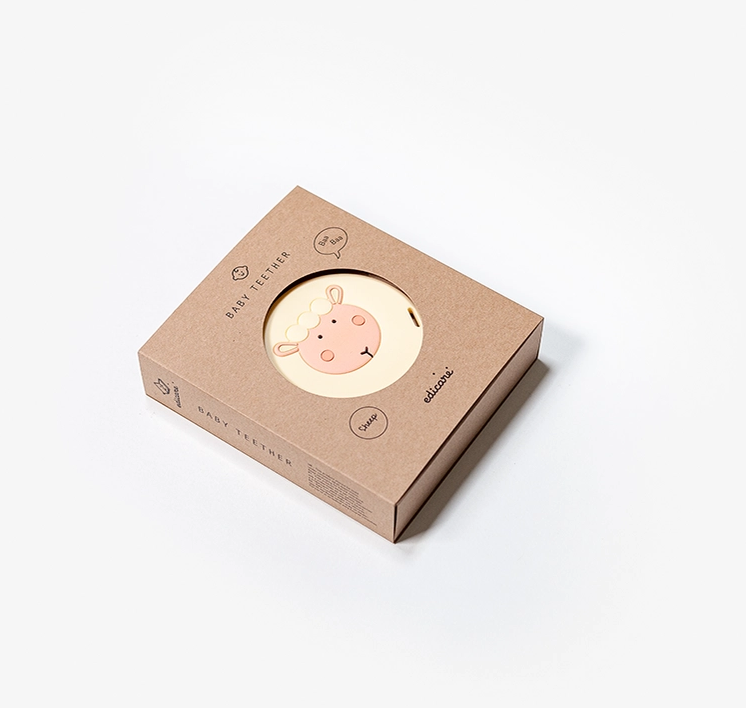 Baby teether sheep packaging