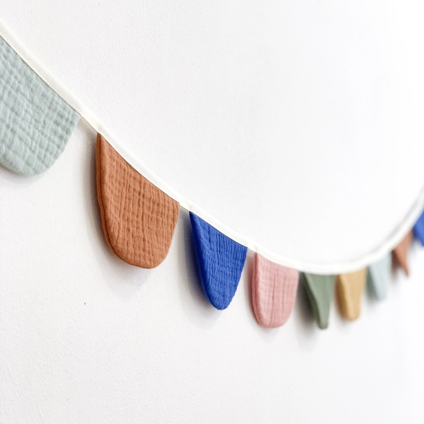 Colorful organic cotton banner