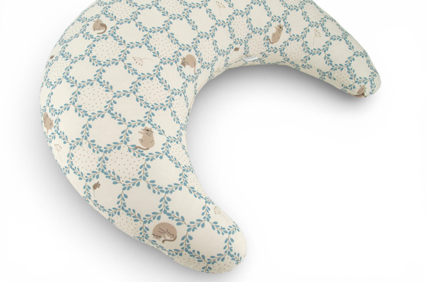 Floral print nursing pillow