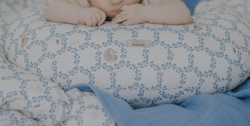 Floral print nursing pillow
