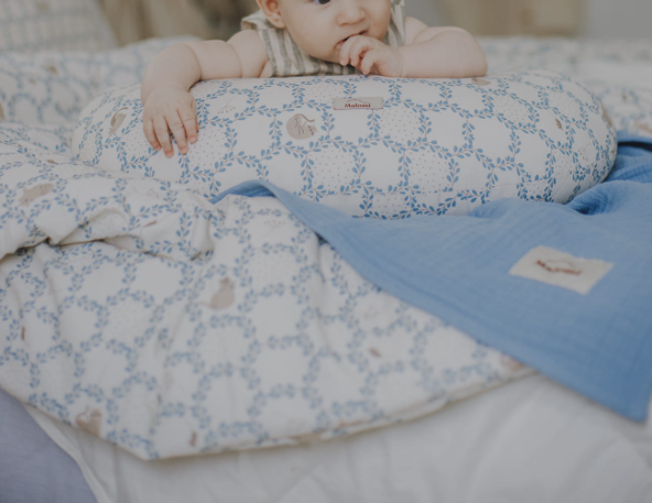 Floral print nursing pillow