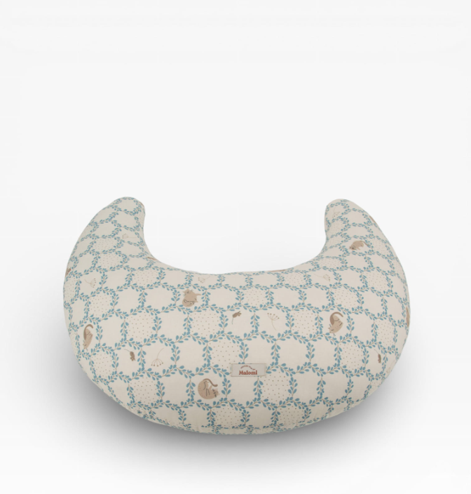 Floral print nursing pillow