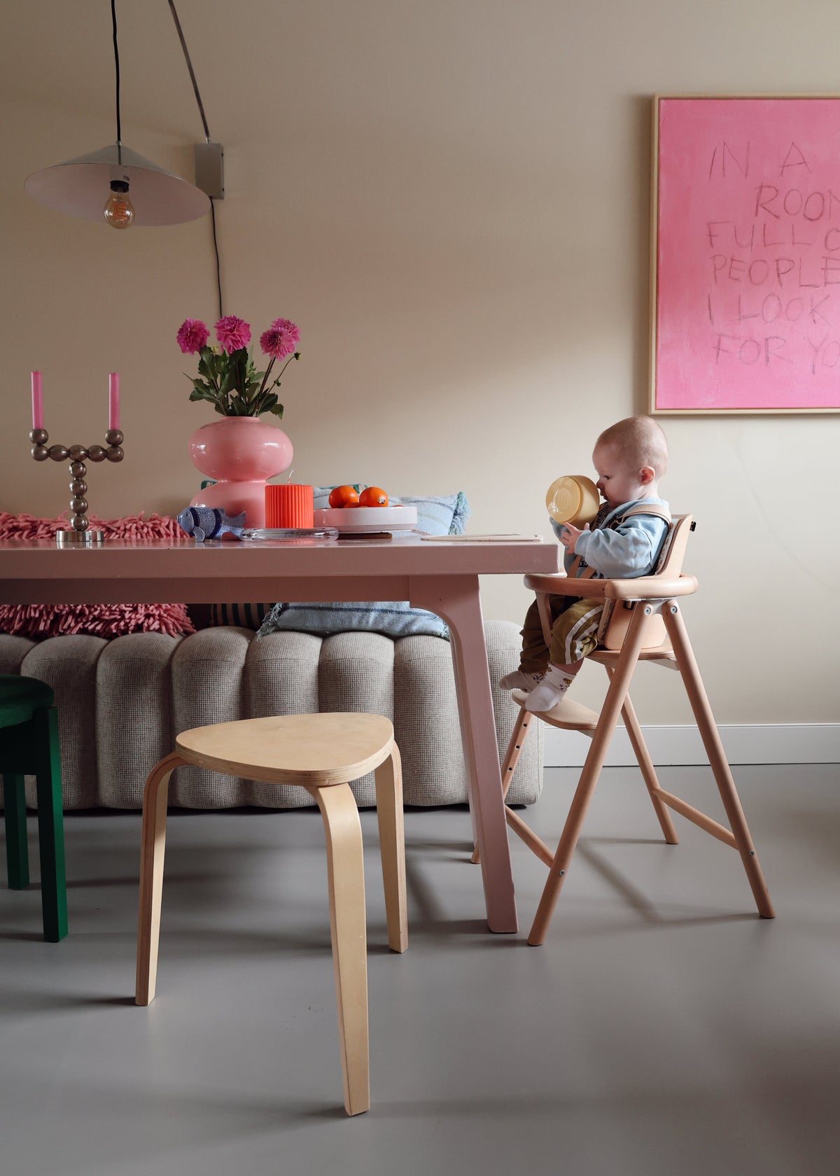 interieur met design babystoel