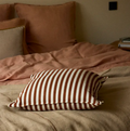 Gabrielle Paris brown and off-white striped cushion