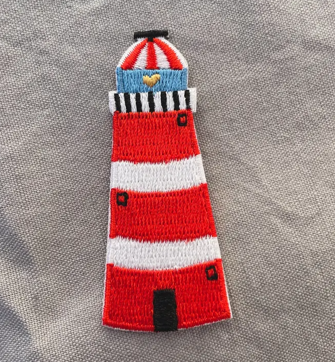 Iron-on lighthouse patch