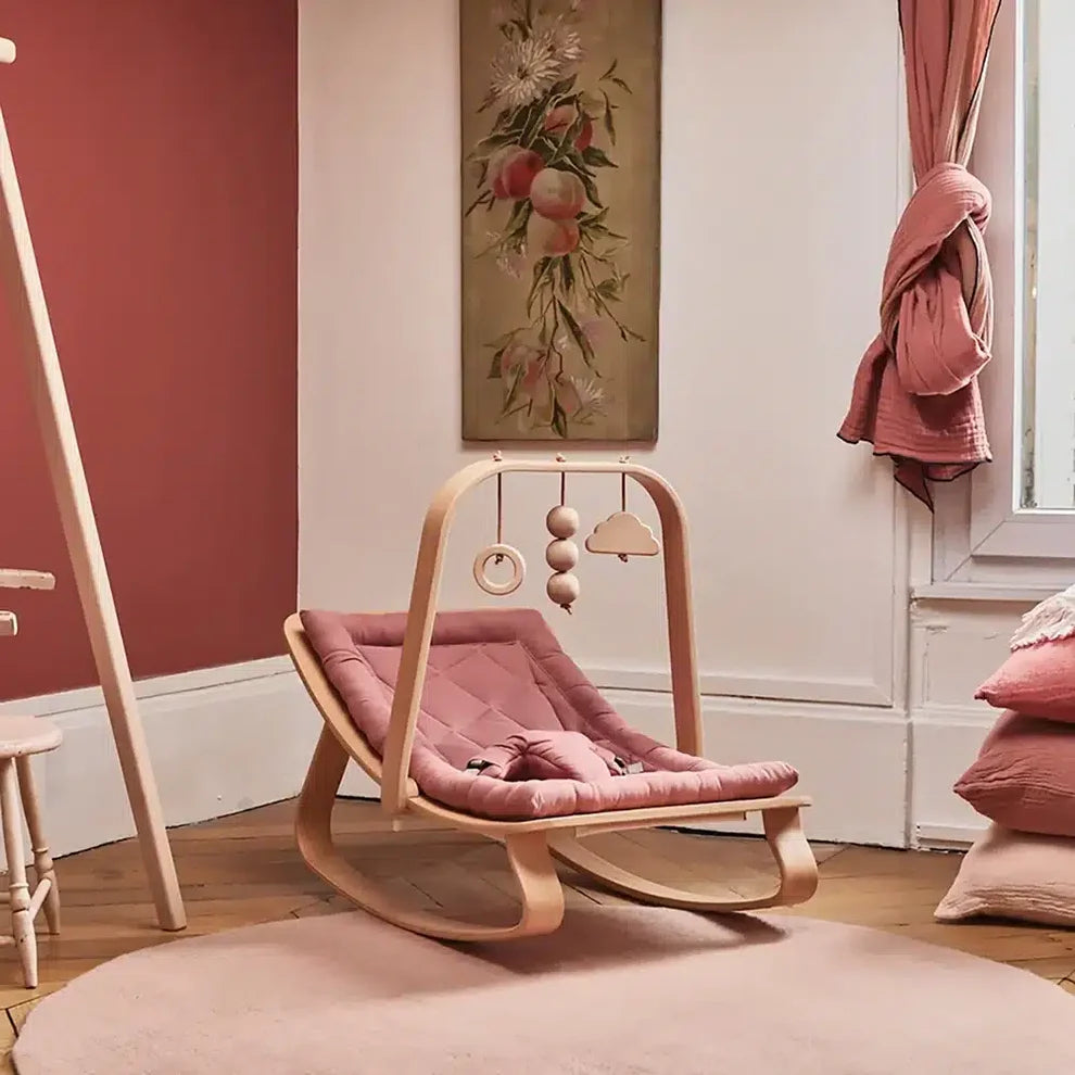 pink rocking chair baby
