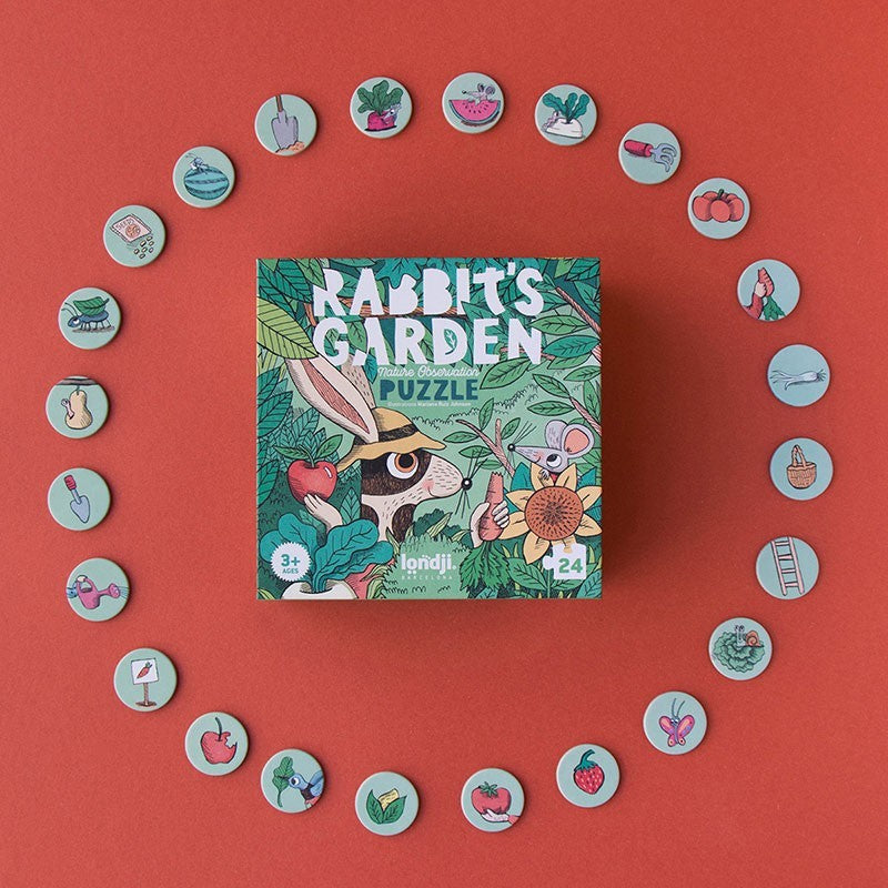 Puzzel - konijntje in de tuin