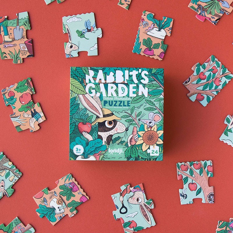 Puzzel - konijntje in de tuin