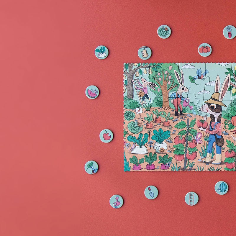 Puzzel - konijntje in de tuin