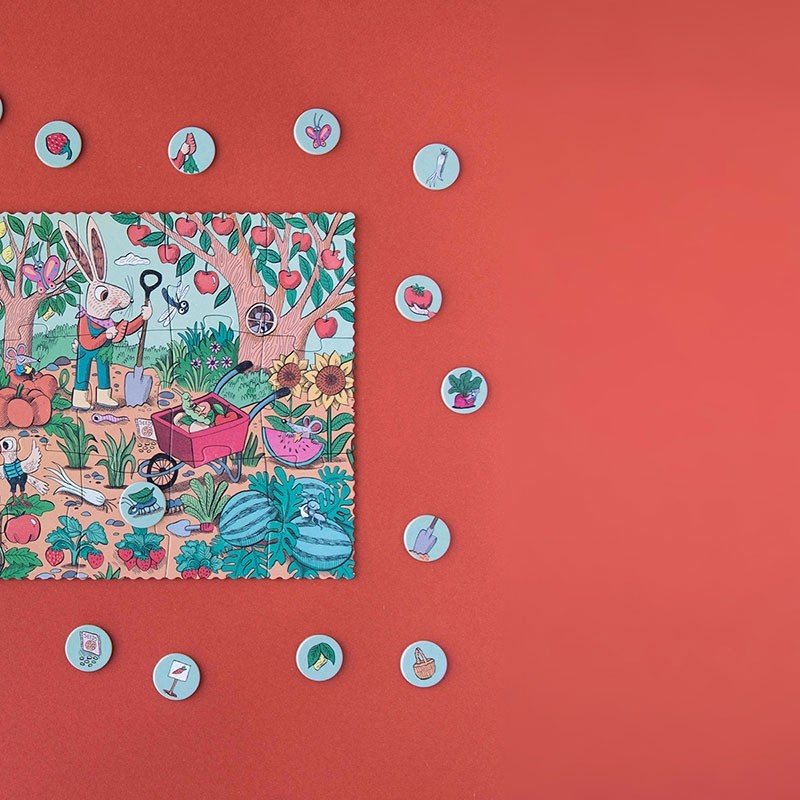 Puzzel - konijntje in de tuin