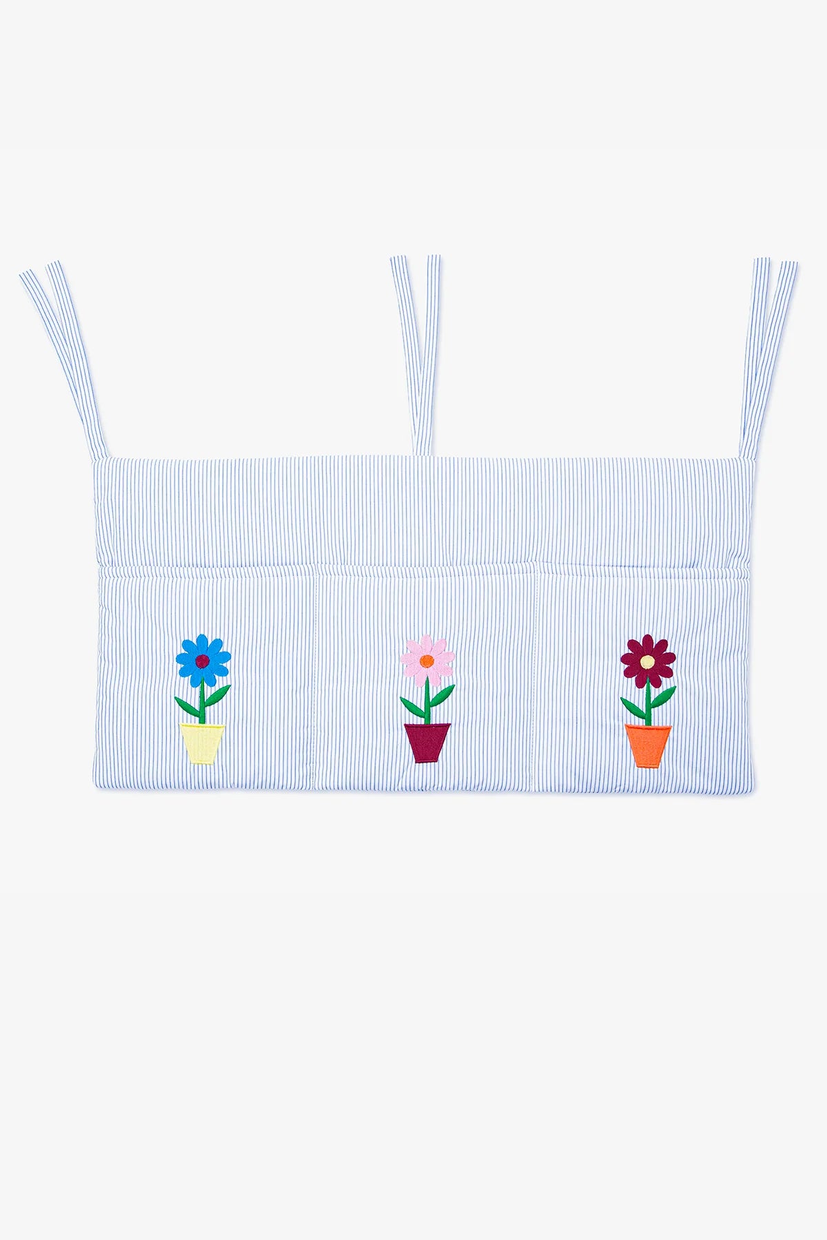 Embroidered Bed Organiser – Floral