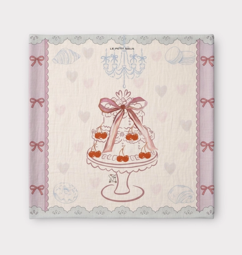 Soft bamboo and cotton blend swaddle