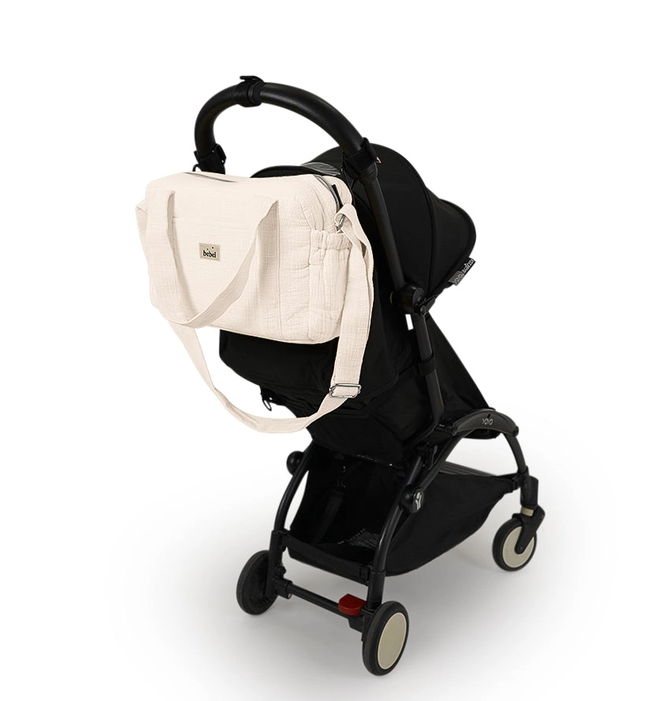 Off-white diaper bag