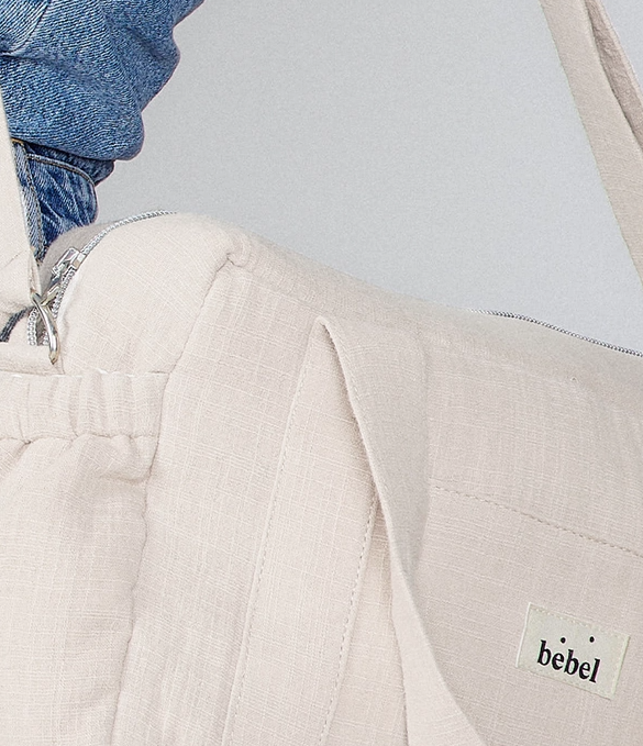 Off-white diaper bag