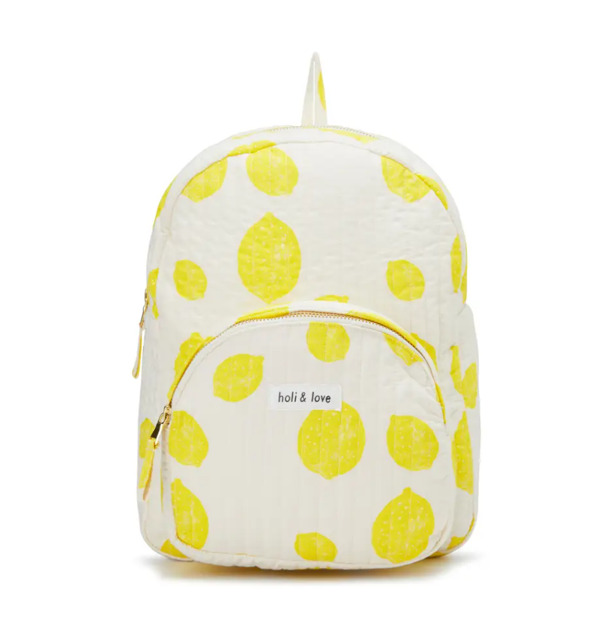 Lemon print backpack