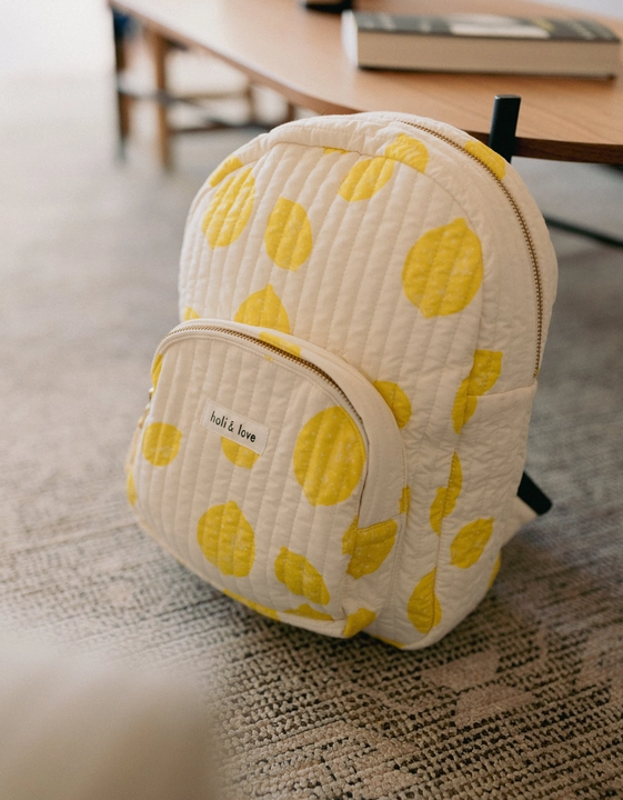 Lemon print backpack