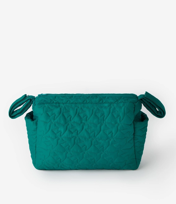 Quilted stroller organizer bag