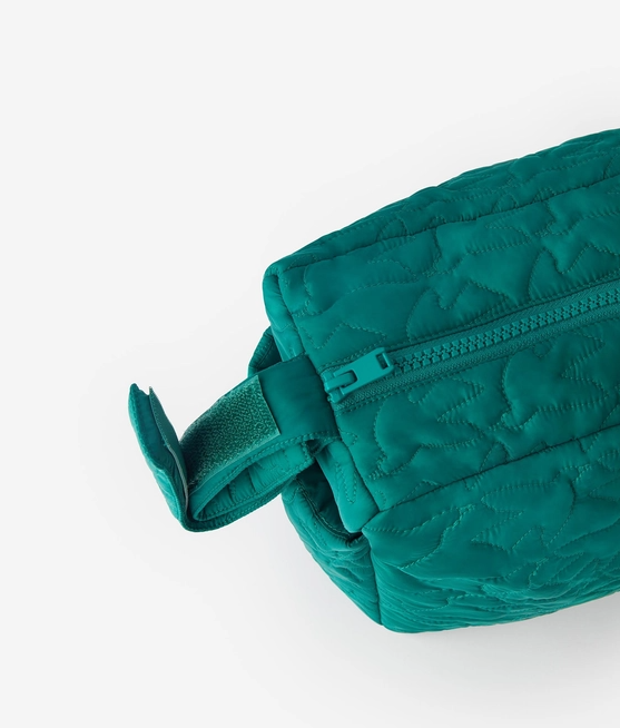 Quilted stroller organizer bag