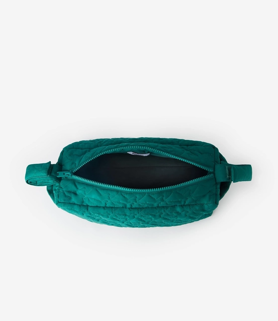 Quilted stroller organizer bag
