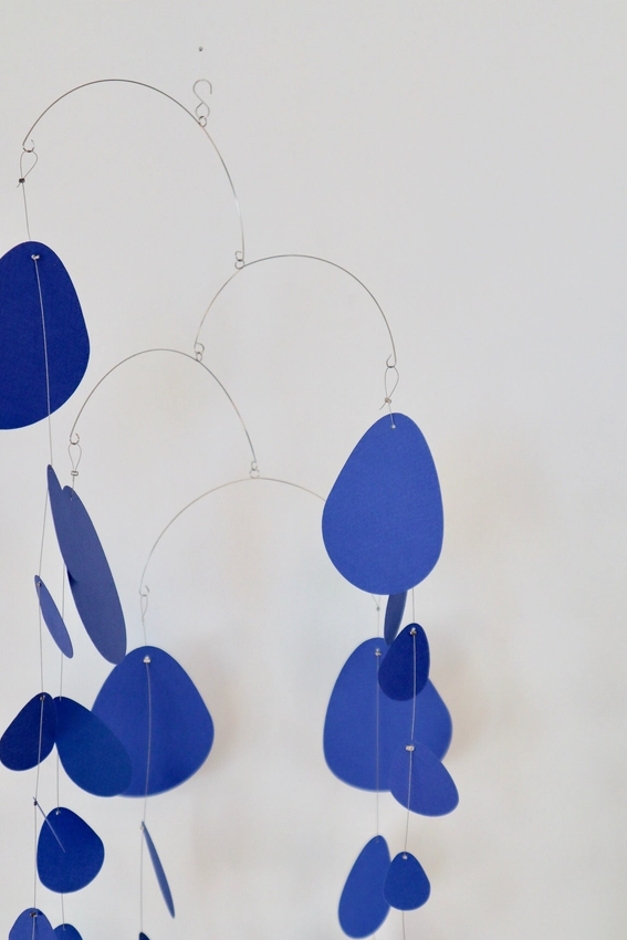 N.04 blue kinetic mobile
