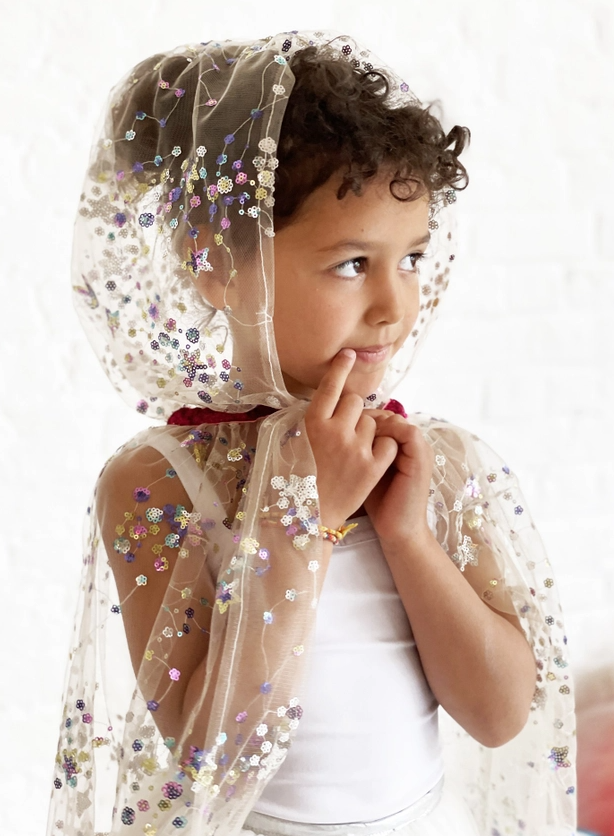 Sequin fairy cloak