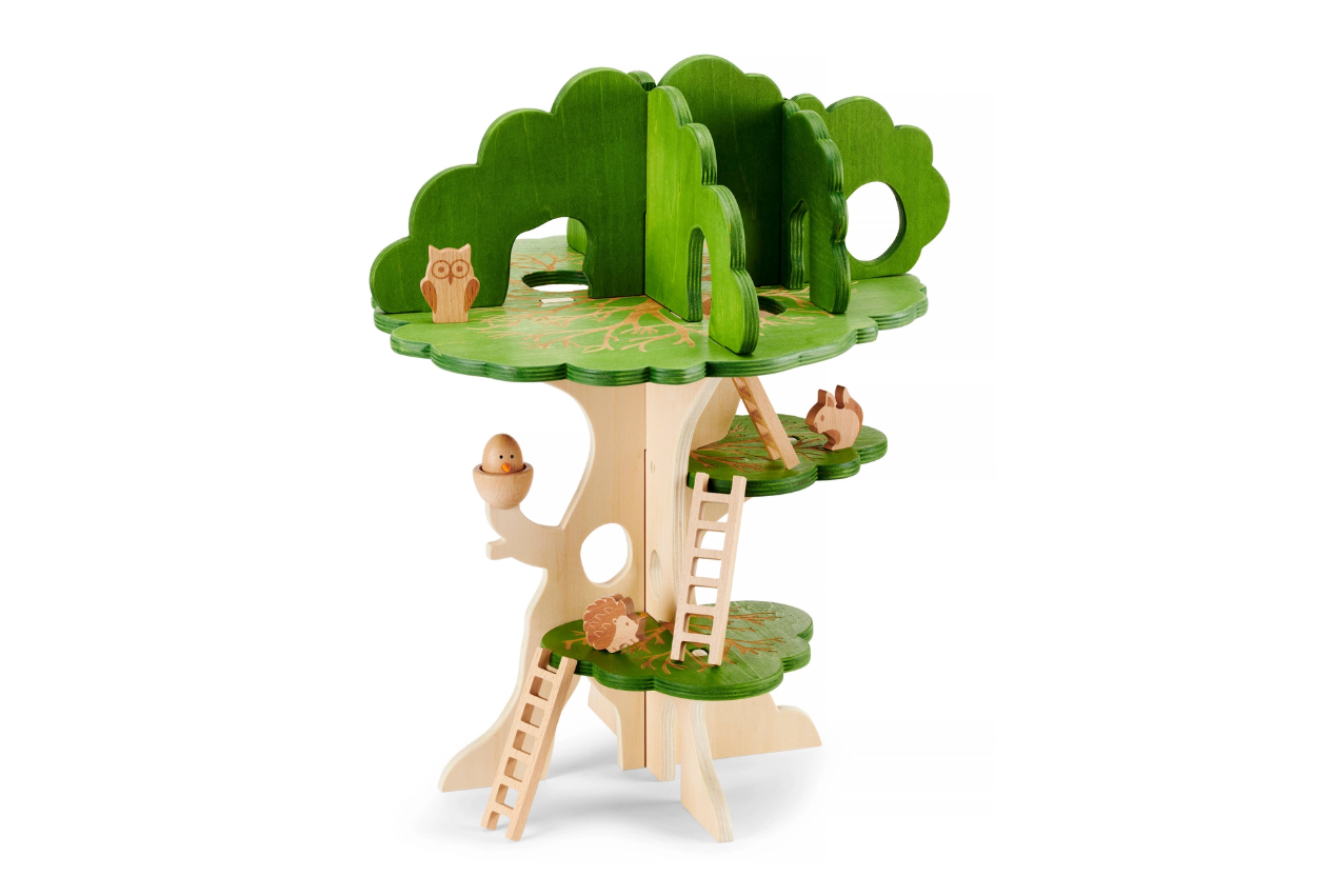 Woodland trail tree house