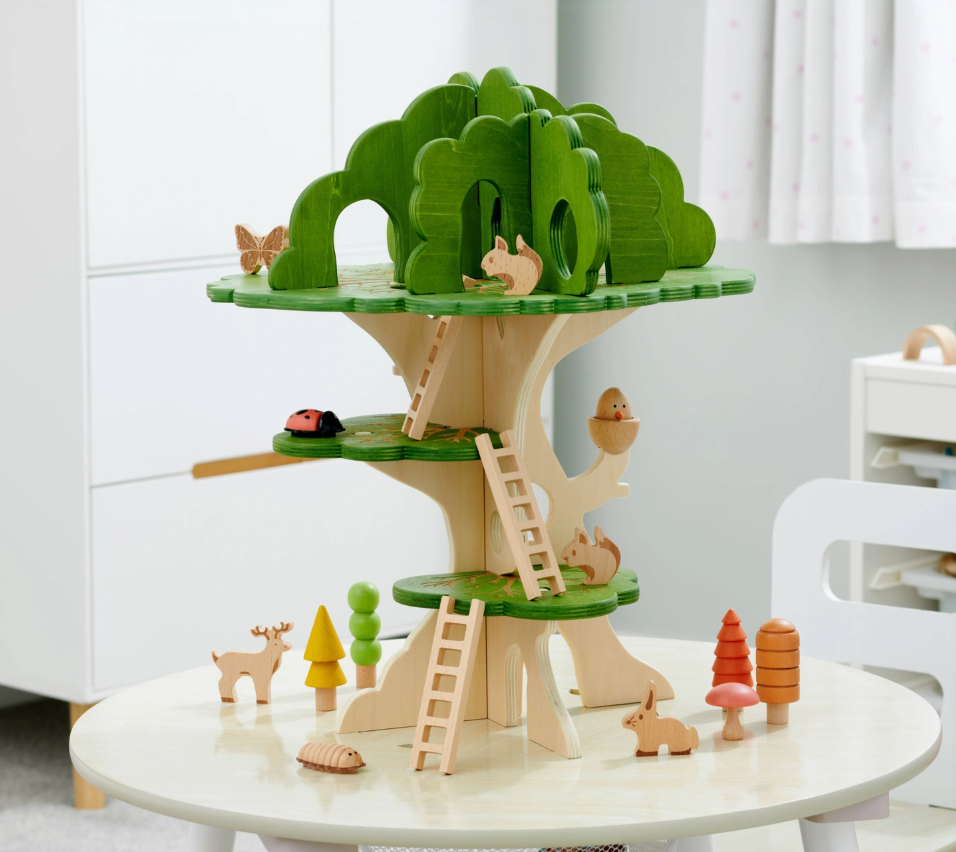Woodland trail tree house