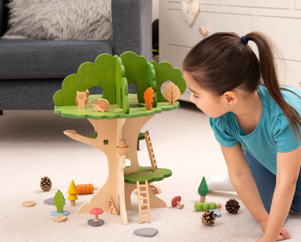Woodland trail tree house