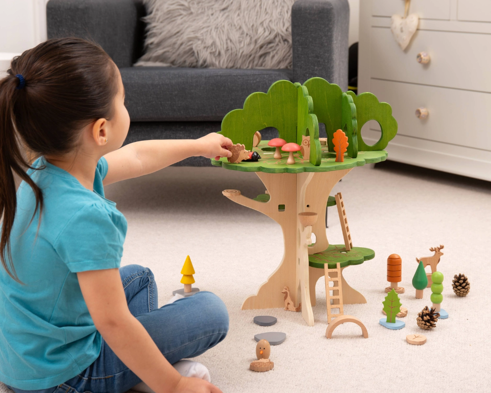 Woodland trail tree house