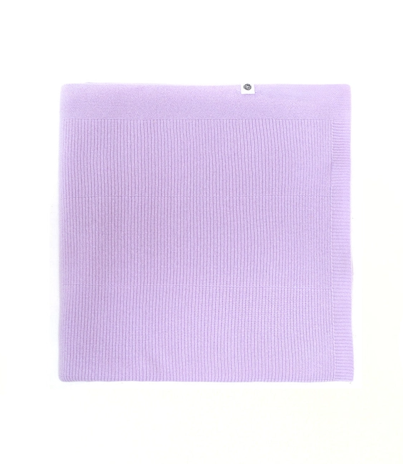 Lilac merino wool baby blanket