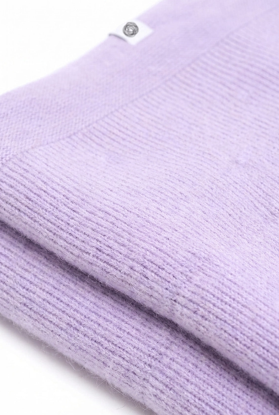 Lilac merino wool baby blanket