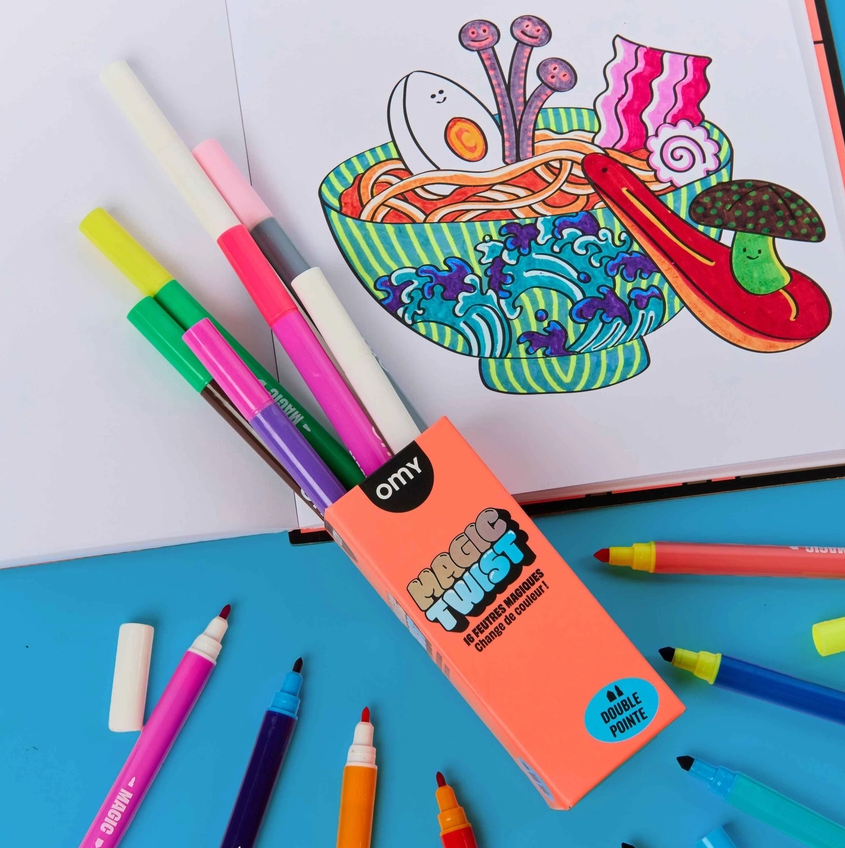 Magic twist felt‑tip pens