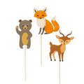 Forest animals cake toppers