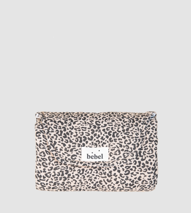 Leopard print changing mat