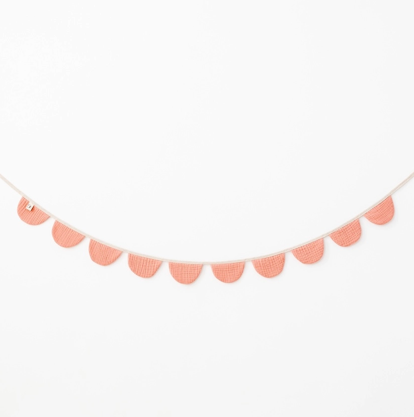 Soft pink cotton banner