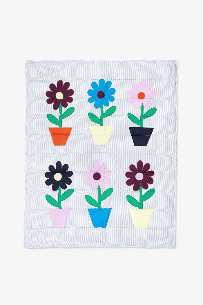 Embroidered Floral Baby Play Mat