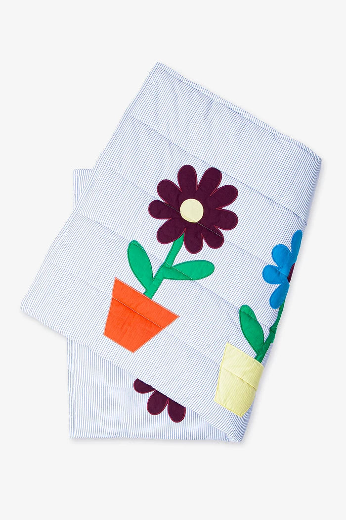 Embroidered Floral Baby Play Mat