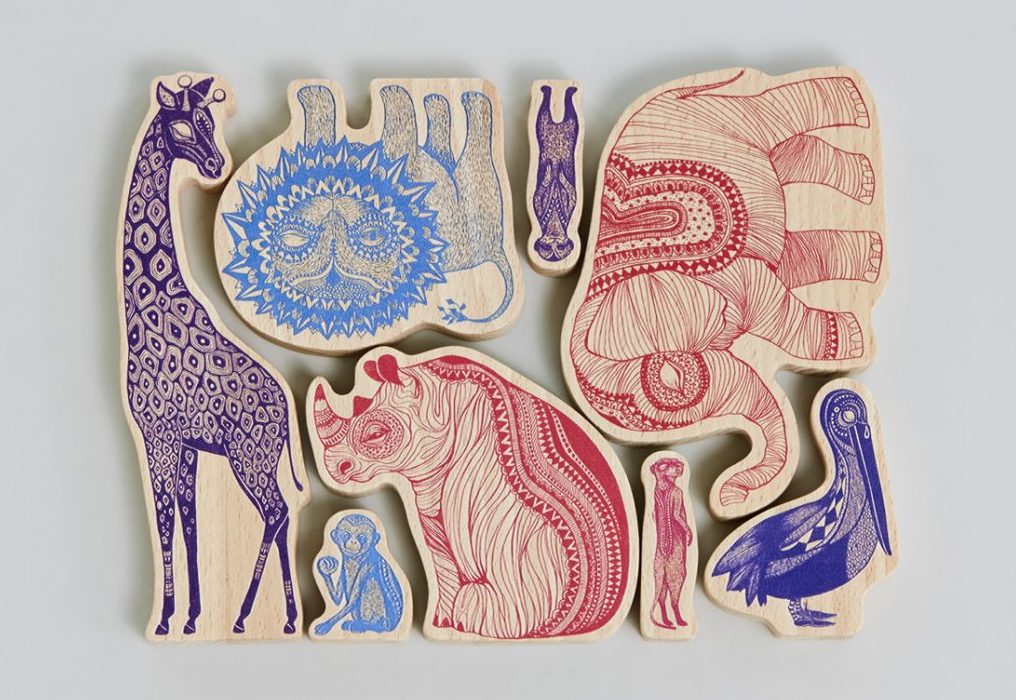 Wooden animals Africa