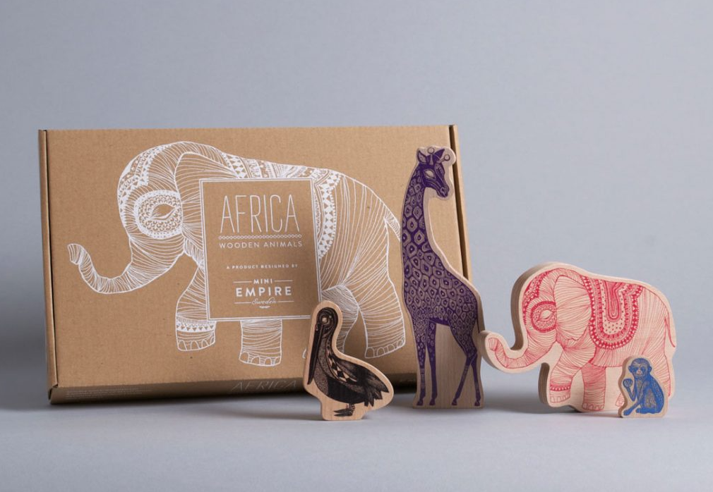 Wooden animals Africa