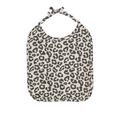 Leopard print baby bib