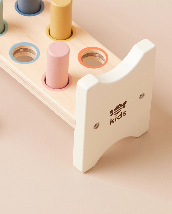 Pastel wooden hammer toy for toddlers by Just Bee Kids