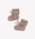 Knitted Baby Booties – Oat