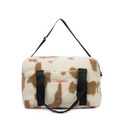 faux fur diaper bag