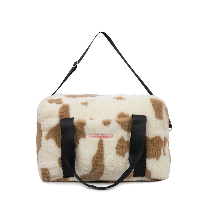 faux fur diaper bag
