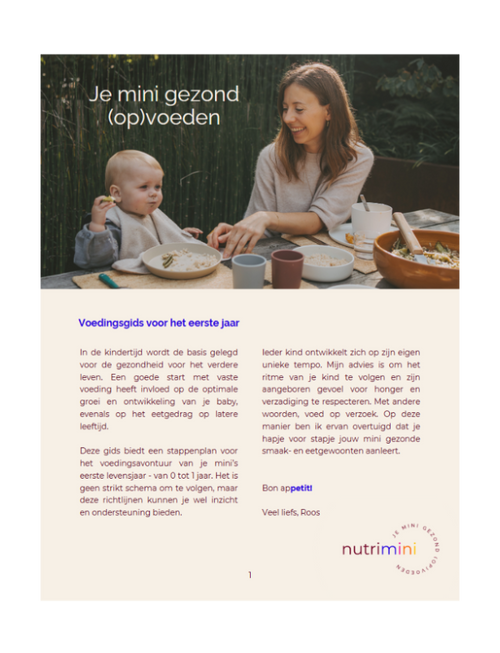 recepten voor baby's van Nutrimini
