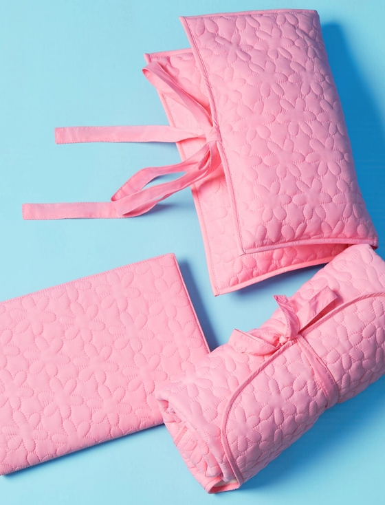 roze baby accessoires
