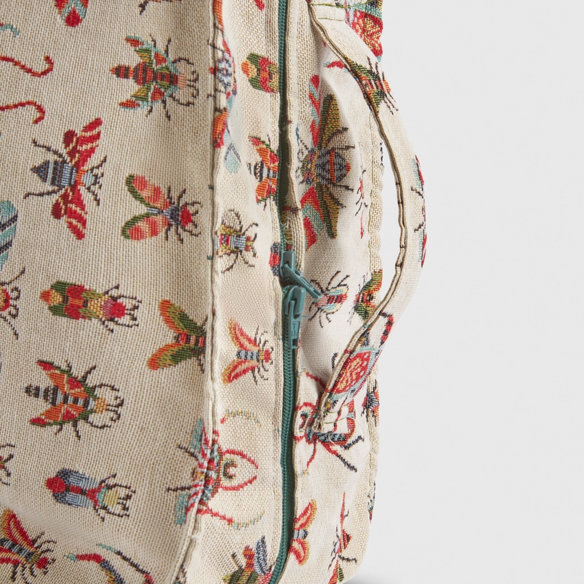 woven suitcase