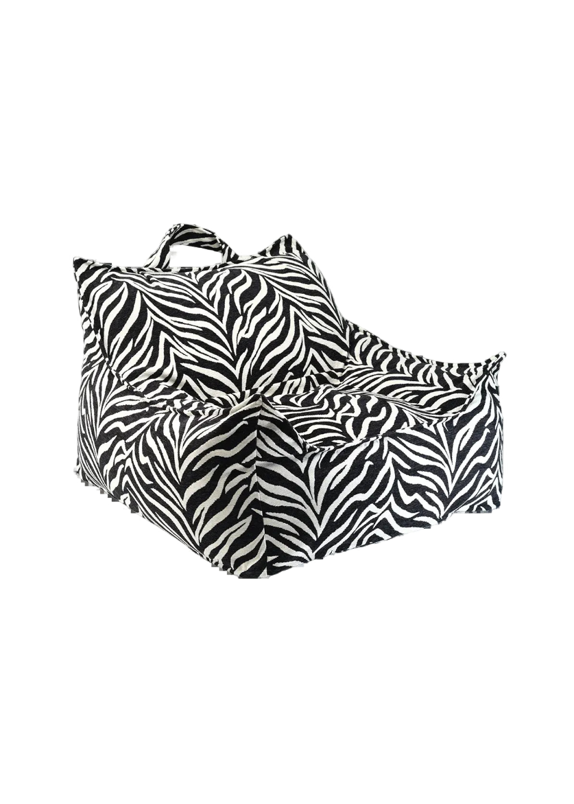 zitzak voor kinderen met zebraprint | limited edition wigiwama